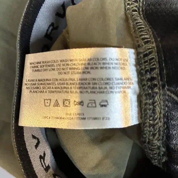 Orvis Pants Mens 34x30 Green Stretch Hiking Water Repellent Media Pocket Zip - Picture 10 of 12